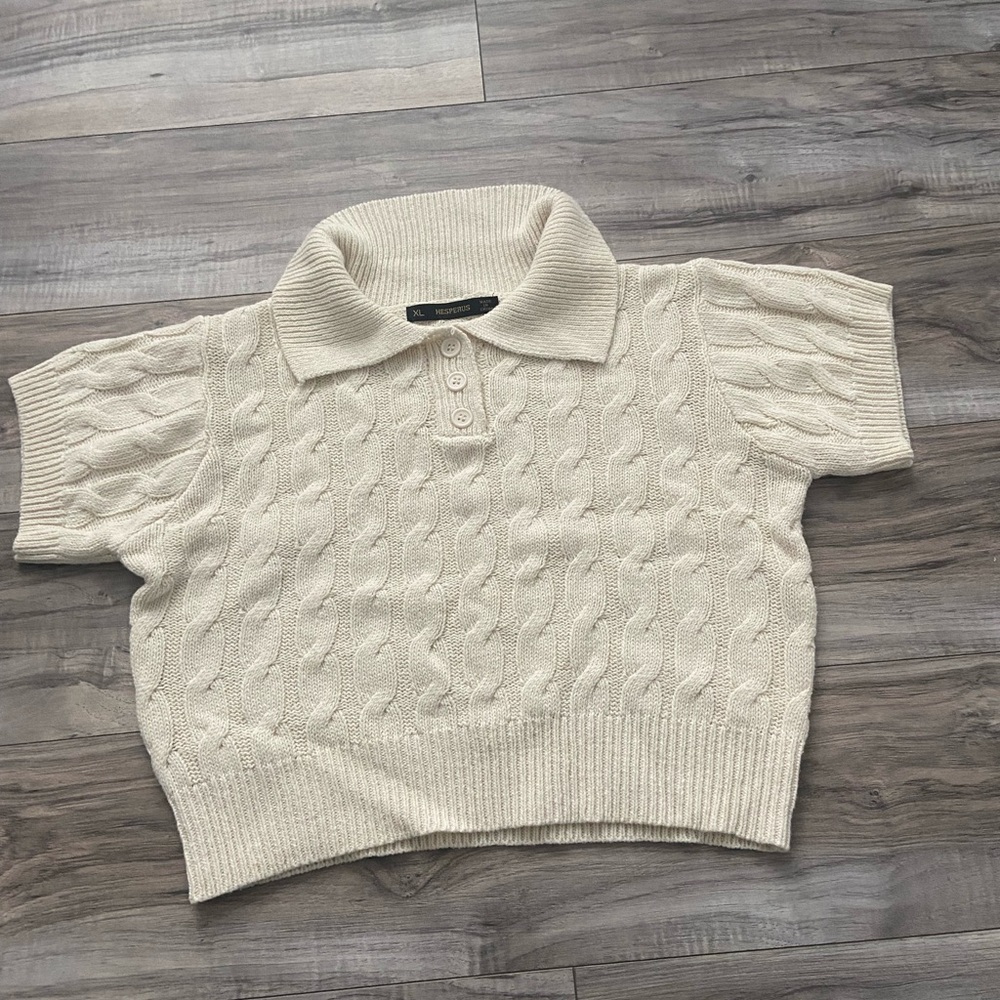 Cream Cable Knit Sweater